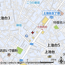東京都大田区上池台3丁目13-8周辺の地図