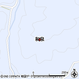 岐阜県白川町（加茂郡）和泉周辺の地図