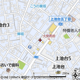 東京都大田区上池台3丁目13周辺の地図