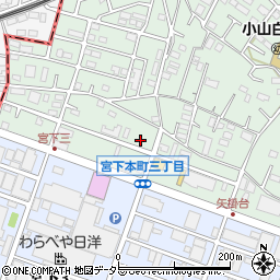 神奈川県相模原市中央区宮下本町3丁目36-2周辺の地図