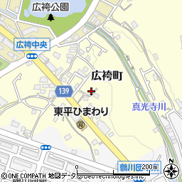 東京都町田市広袴町539周辺の地図