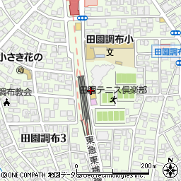 田コロ児童公園周辺の地図