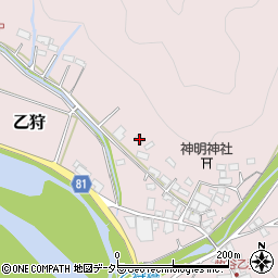 岐阜県美濃市乙狩568周辺の地図