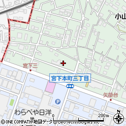 神奈川県相模原市中央区宮下本町3丁目36-4周辺の地図