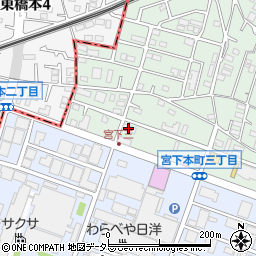 矢掛館北棟周辺の地図