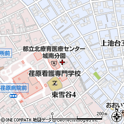 アーバンエミール東雪谷周辺の地図