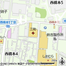 神奈川県相模原市緑区西橋本4丁目1-1周辺の地図