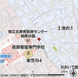 東京都大田区上池台3丁目40周辺の地図