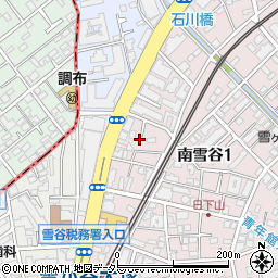 東京都大田区南雪谷1丁目3周辺の地図