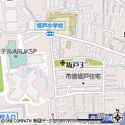 坂戸公園周辺の地図