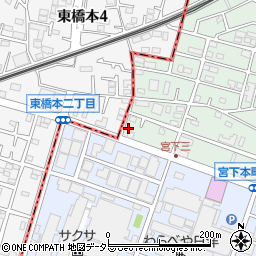 神奈川県相模原市中央区宮下本町3丁目40-9周辺の地図