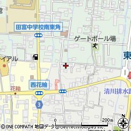 山梨県中央市東花輪552-1周辺の地図