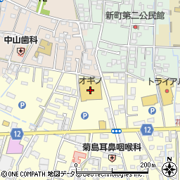 セリアオギノ田富店周辺の地図