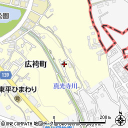 東京都町田市広袴町82周辺の地図