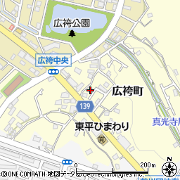 東京都町田市広袴町566周辺の地図