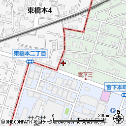 神奈川県相模原市中央区宮下本町3丁目40-10周辺の地図