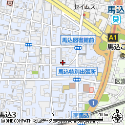 東京都大田区中馬込2丁目20-12周辺の地図