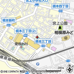 神奈川県相模原市緑区橋本3丁目4周辺の地図