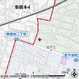 神奈川県相模原市中央区宮下本町3丁目40-13周辺の地図