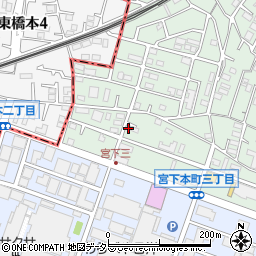 神奈川県相模原市中央区宮下本町3丁目36-14-1周辺の地図