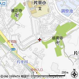 柿生中村通り公園周辺の地図
