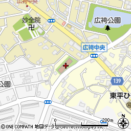 東京都町田市広袴町666周辺の地図