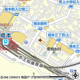 神奈川県相模原市緑区橋本3丁目16周辺の地図