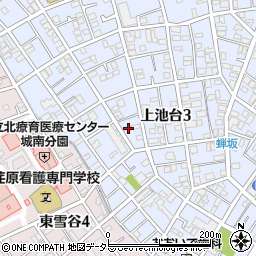 東京都大田区上池台3丁目31-8周辺の地図