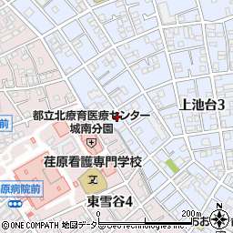 東京都大田区上池台3丁目40-3周辺の地図