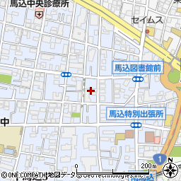 東京都大田区中馬込2丁目11周辺の地図