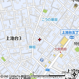 東京都大田区上池台3丁目11-3周辺の地図