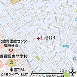 東京都大田区上池台3丁目31-1周辺の地図