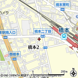 山梨信用金庫橋本支店周辺の地図