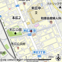 セブンイレブン千葉末広店周辺の地図
