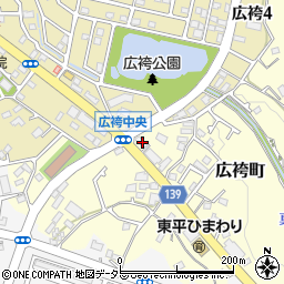 東京都町田市広袴町596周辺の地図