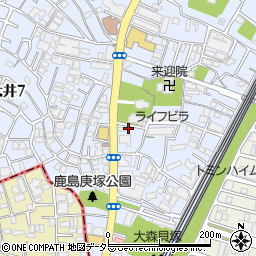 東京コスモ石油　協同組合　大井鹿島町ＳＳ周辺の地図