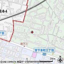 神奈川県相模原市中央区宮下本町3丁目47-5周辺の地図