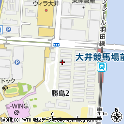 東京都品川区勝島2丁目周辺の地図
