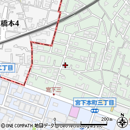 神奈川県相模原市中央区宮下本町3丁目47-8周辺の地図