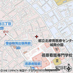 東京都大田区東雪谷4丁目2周辺の地図