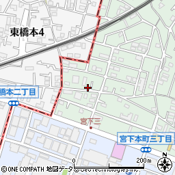 神奈川県相模原市中央区宮下本町3丁目43-31周辺の地図