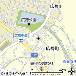 東京都町田市広袴町569周辺の地図