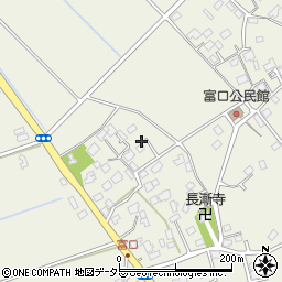 千葉県山武市富口周辺の地図