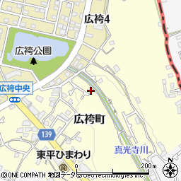 東京都町田市広袴町44周辺の地図