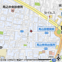 東京都大田区中馬込2丁目10-8周辺の地図