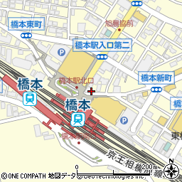 タイムズ相模原橋本駅前駐車場周辺の地図
