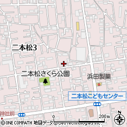 神奈川県相模原市緑区二本松3丁目4周辺の地図