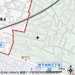 神奈川県相模原市中央区宮下本町3丁目46-4周辺の地図