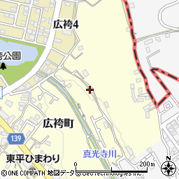 東京都町田市広袴町109周辺の地図