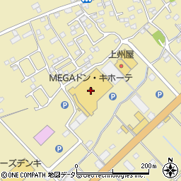 ダイソーＭＥＧＡドン・キホーテ成東店周辺の地図